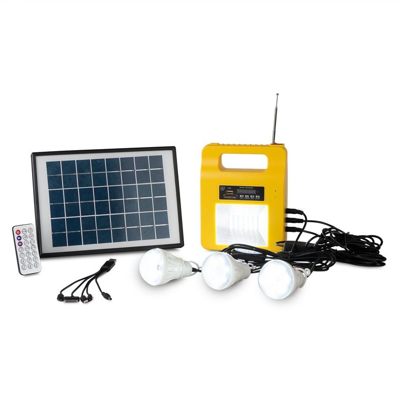 Fallo eléctrico luces de emergencia solares de 5 vatios con el cargador del teléfono móvil