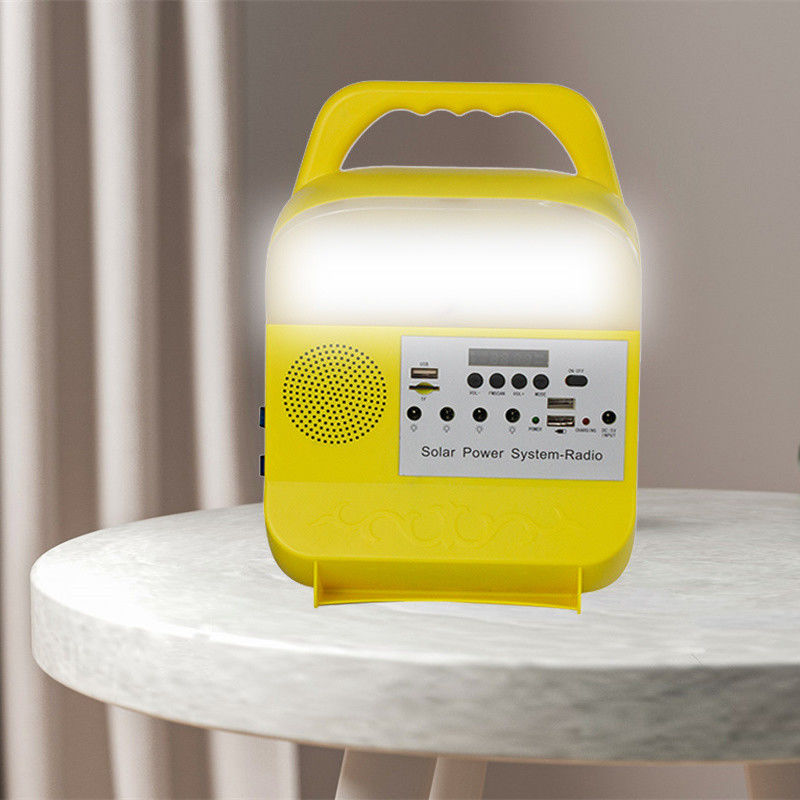 El cargador solar del sistema de iluminación de la energía solar con los paneles solares portátiles de radio artesona la Sistema Solar