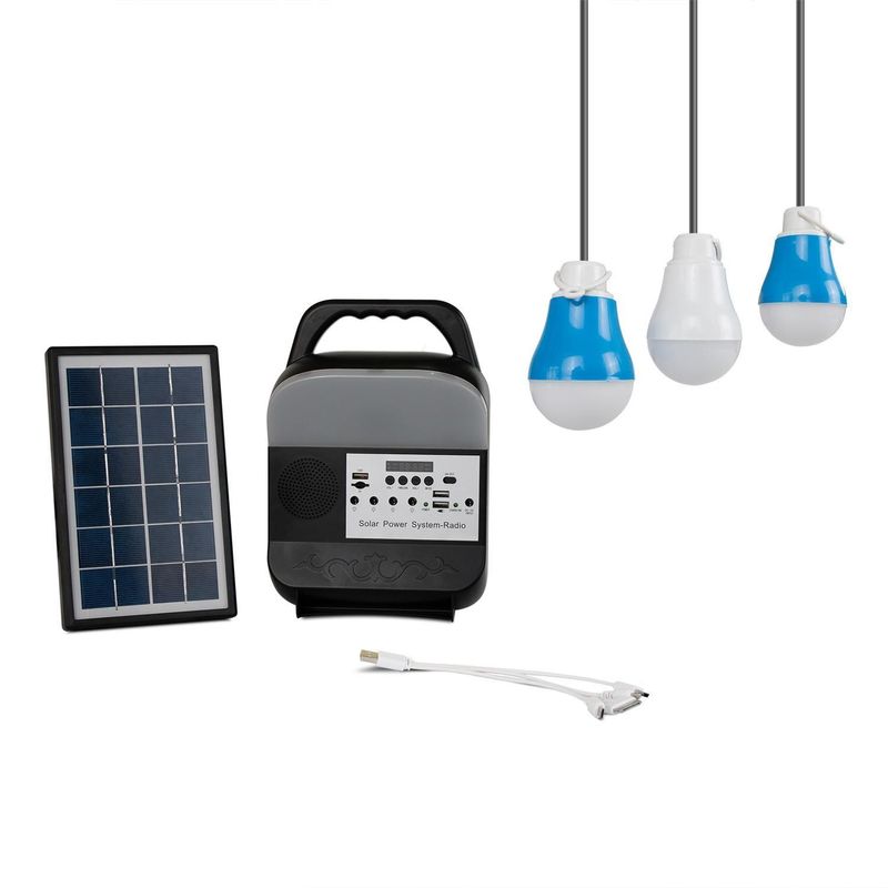 Equipos de iluminación solares portátiles/los paneles solares para el sistema de iluminación casero SRE-583