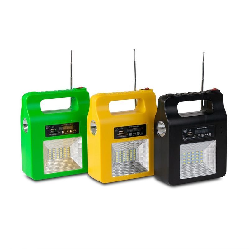 Nuevos paneles solares portátiles, generador de carga, sistema de energía, iluminación exterior para el hogar con regalo de Blub, generación de energía portátil