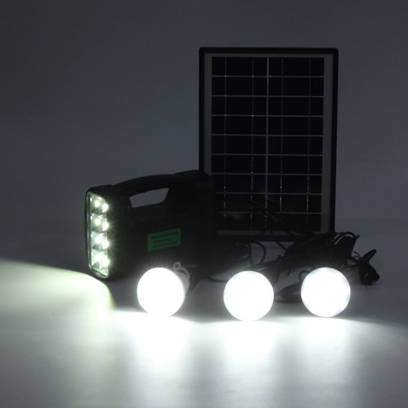Iluminación solar interior Kit With de 12PCS SMD LED 3W 4W 5W	4Ah Batttery de plomo