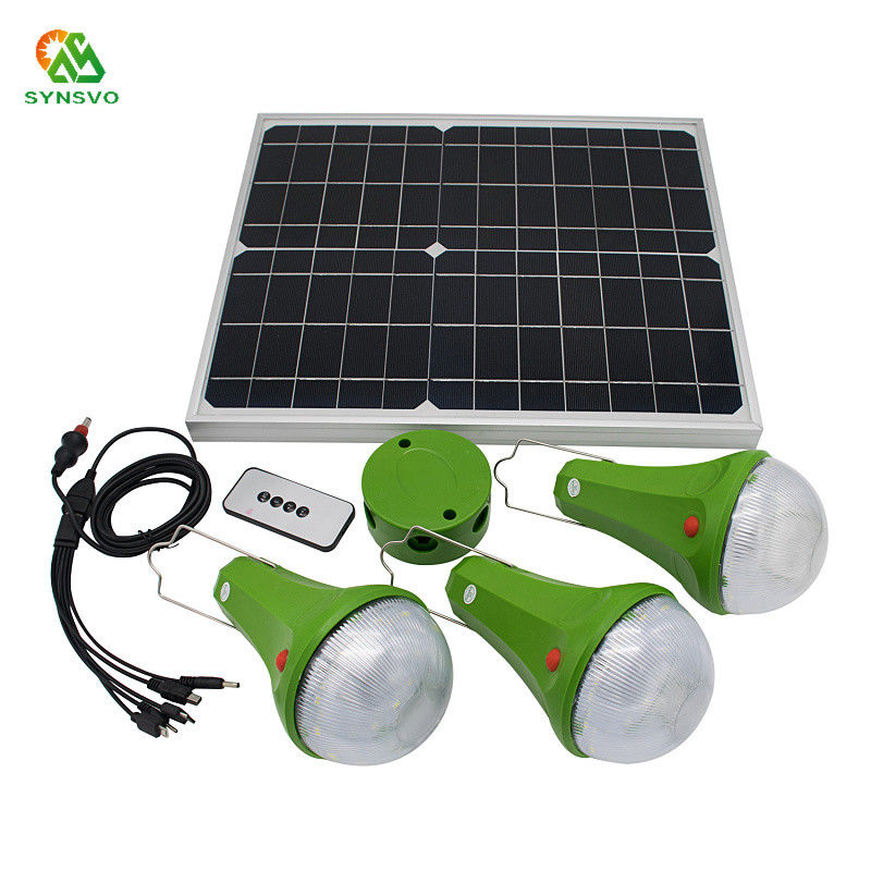 9W LED accionado solar vertió el sistema de iluminación solar teledirigido de las luces para el hogar
