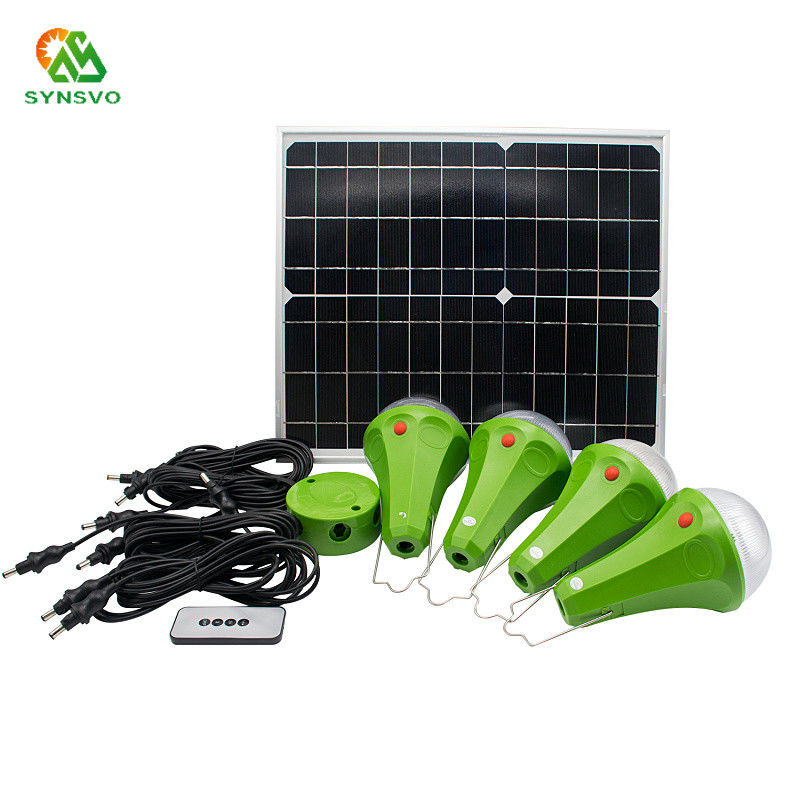 9W LED accionado solar vertió el sistema de iluminación solar teledirigido de las luces para el hogar