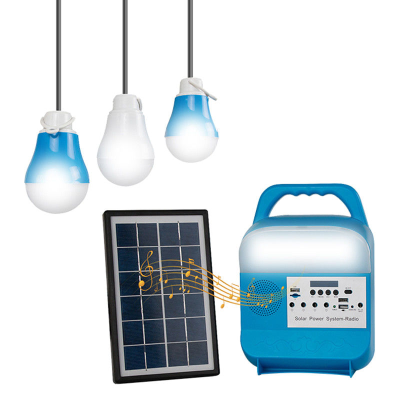 banco portátil accionado solar del ordenador portátil de las luces LED de la alta capacidad de 3W para acampar