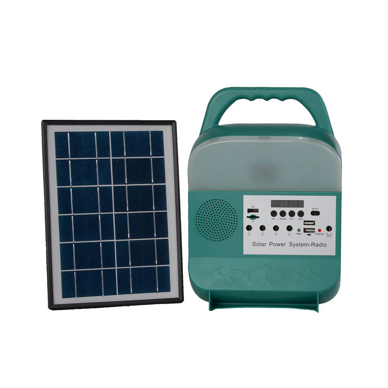 luz solar del jardín 6000mah lámpara del panel solar LED de 5 vatios para el área de la escasez del poder