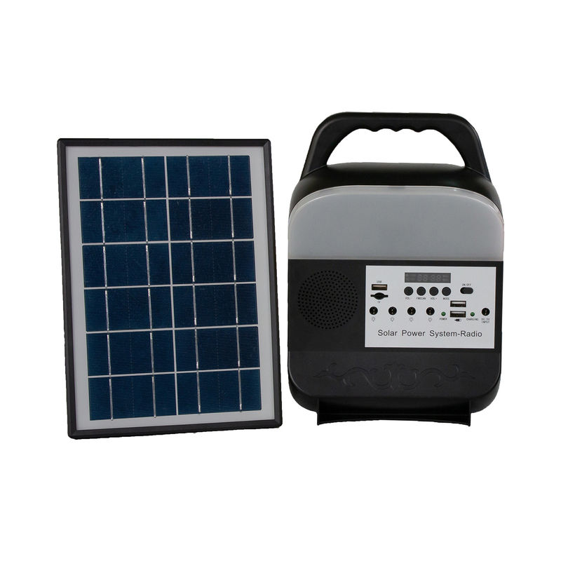 Luces de lectura coloridas caseras solares portátiles del sistema de iluminación de 6 voltios con el panel solar