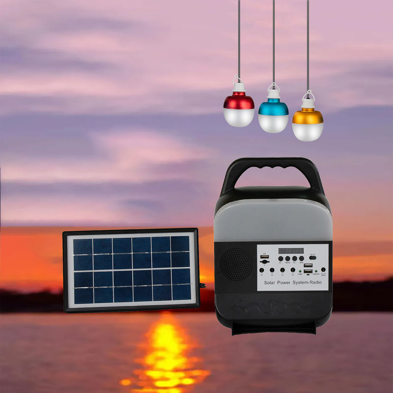 Bulbo pintado del sistema 5W 3PCS LED de Matte Portable Solar Home Lighting con el panel solar