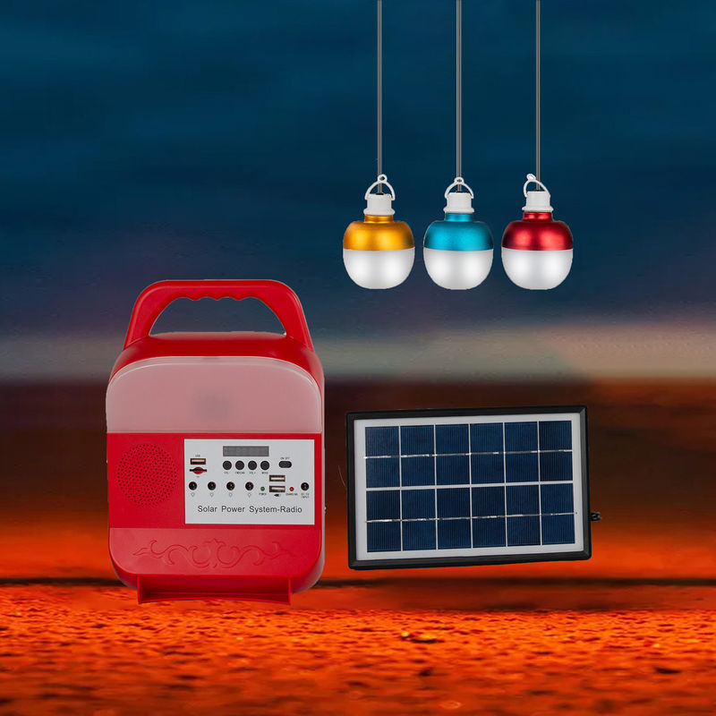 FCC 10W To 100W Portable Solar Panel Energy System For Outdoor Lighting