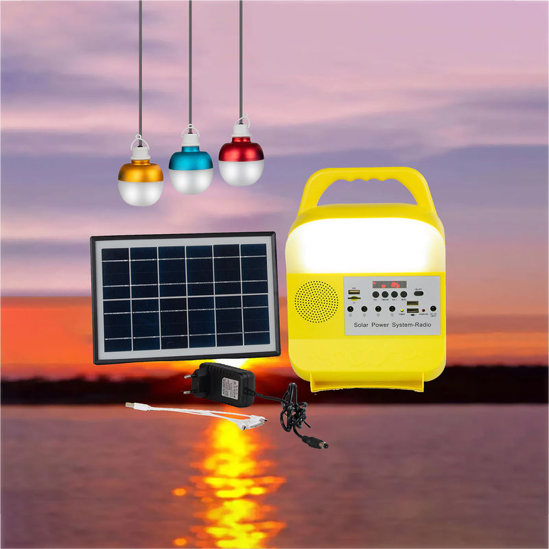 luces de emergencia solares de 5W 6V 3PCS para las áreas de la escasez del poder