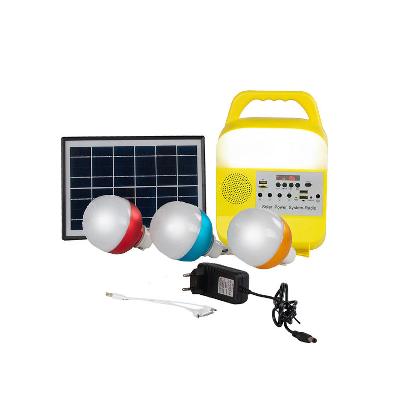 luces de emergencia solares de 5W 6V 3PCS para las áreas de la escasez del poder