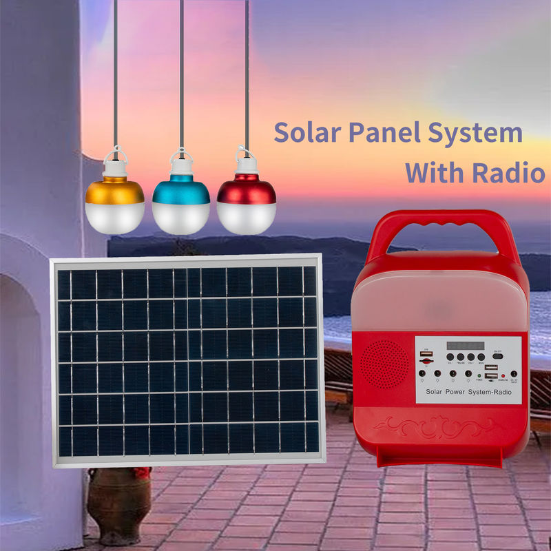 De los bulbos blancos puros IP65 el panel solar 3PCS llevó el equipo los 49.5cm*40.5cm*46cm de la luz