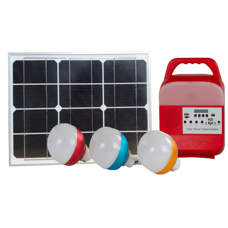 Célula cristalina de las luces LED del banco de la energía solar del ISO 15W mono del equipo de iluminación solar de la rejilla
