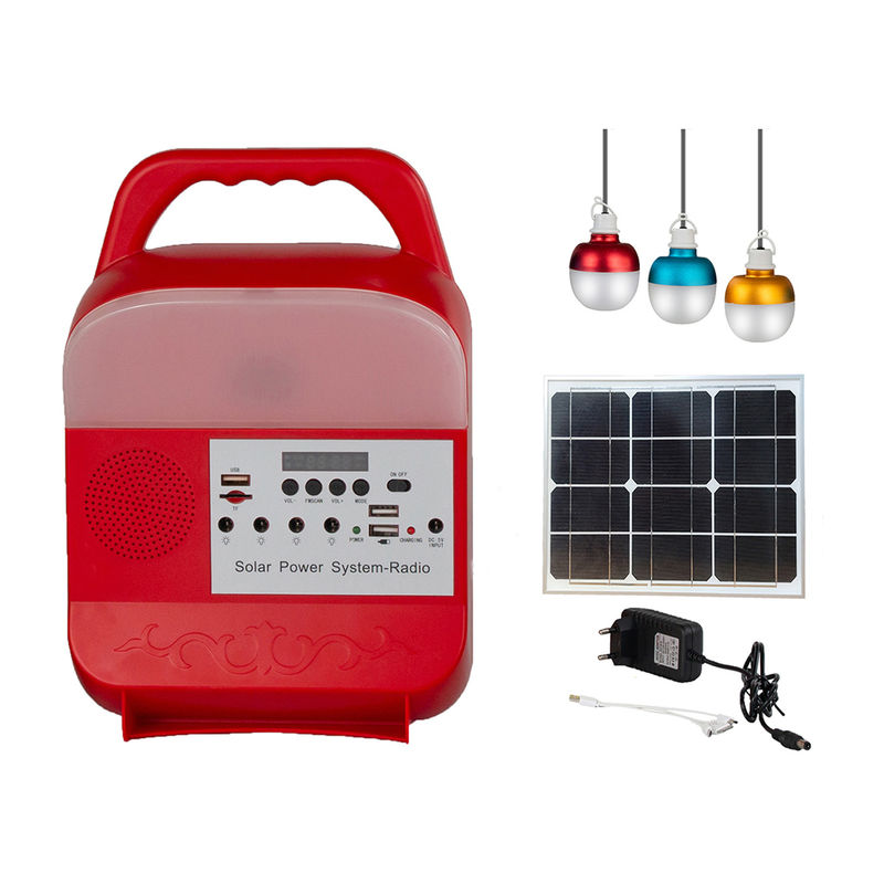 Célula cristalina de las luces LED del banco de la energía solar del ISO 15W mono del equipo de iluminación solar de la rejilla