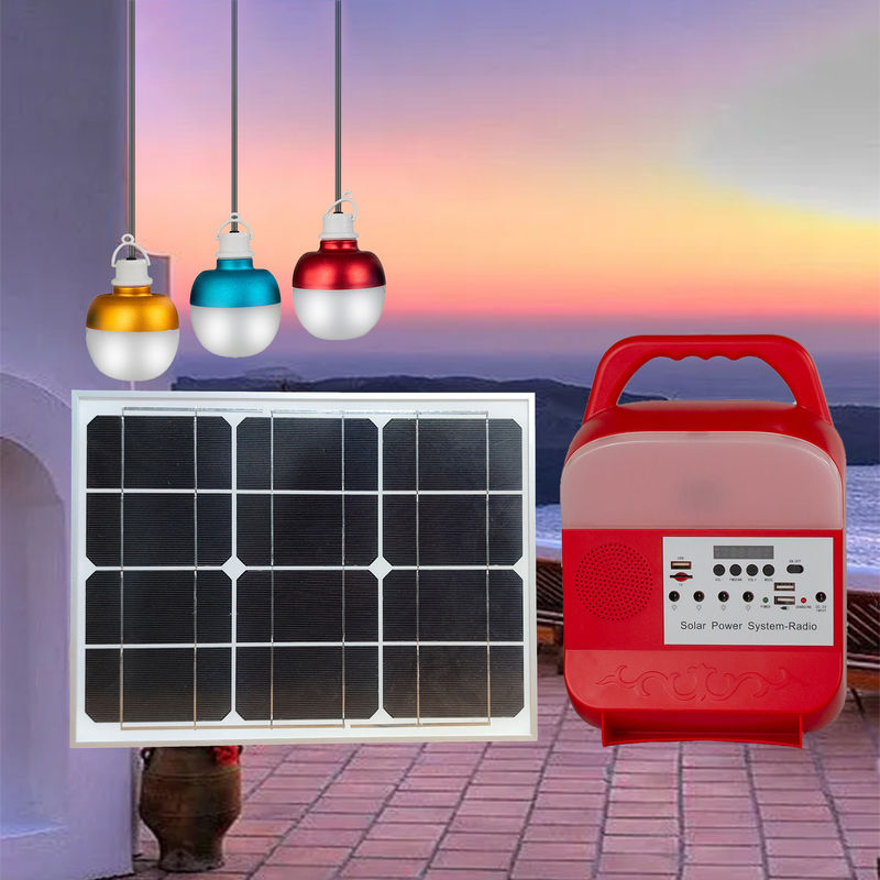 Célula cristalina de las luces LED del banco de la energía solar del ISO 15W mono del equipo de iluminación solar de la rejilla