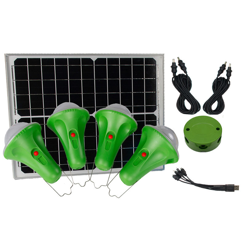 6-35 horas de bulbos solares portátiles de 4pcs*3W para las áreas de la escasez del poder