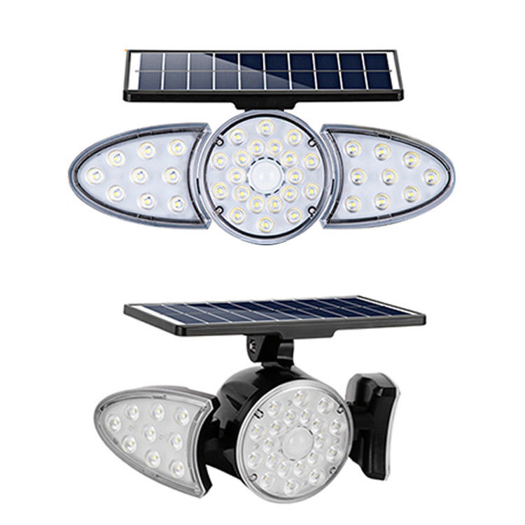 40000H luz solar del sensor de movimiento de la pared de la luz 38PCS LED de la pared de la vida útil 3.7V 2500mAh