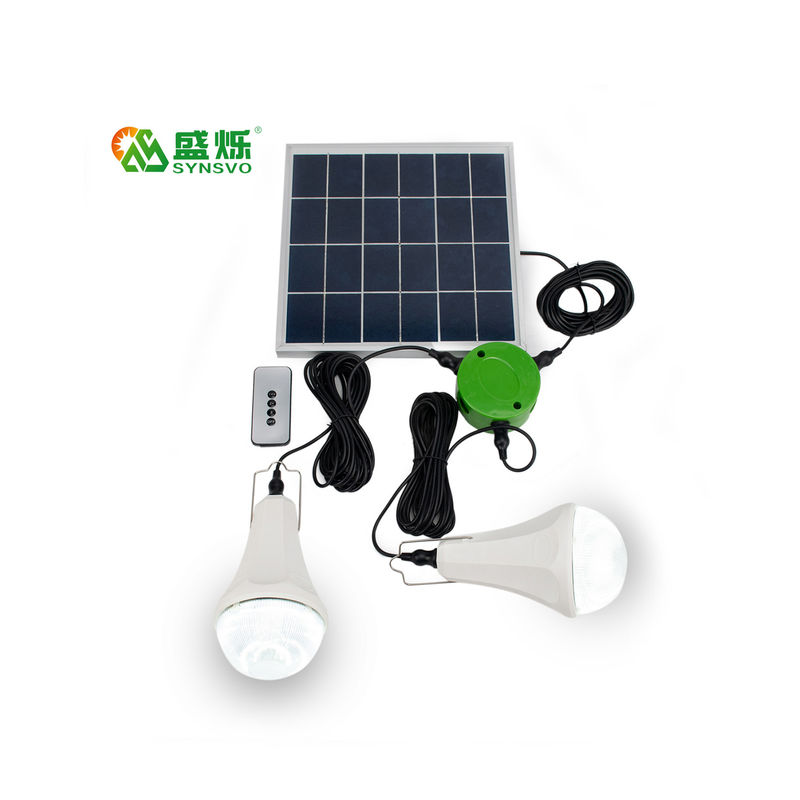 Equipos ligeros solares del bulbo del CE ROHS 10W 5V 2pcs*3W con el mono panel solar