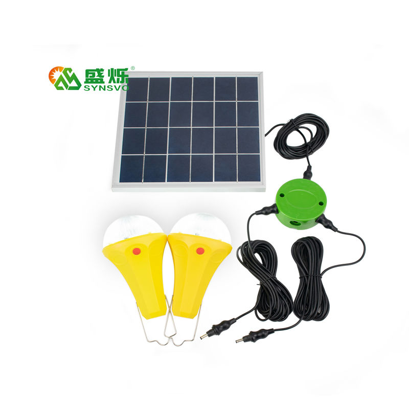 Equipos ligeros solares del bulbo del CE ROHS 10W 5V 2pcs*3W con el mono panel solar