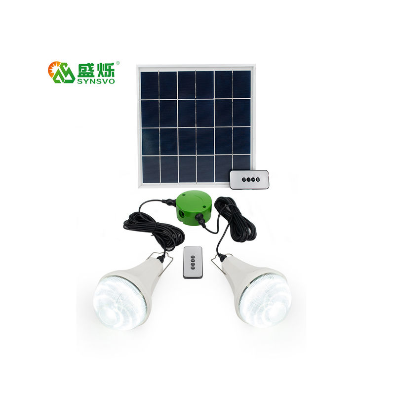 El panel llevado recargable solar de la energía solar de la lámpara de emergencia del bulbo con el sistema interior del bulbo de las luces solares del bulbo