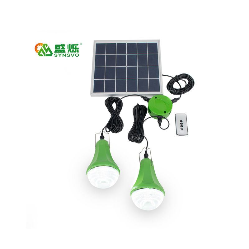 El panel llevado recargable solar de la energía solar de la lámpara de emergencia del bulbo con el sistema interior del bulbo de las luces solares del bulbo