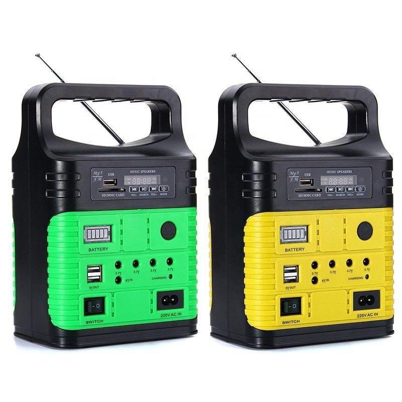 Panel de energía solar para exteriores, portátil, 3 bombillas, luz LED para jardín al aire libre, kit de sistema de iluminación de panel de energía solar