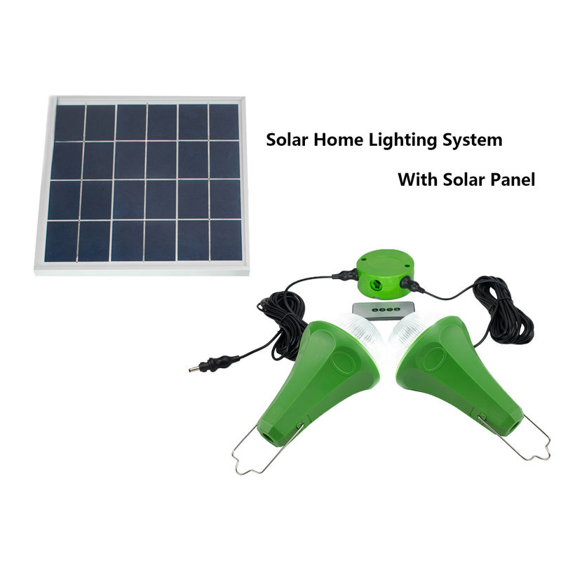 bulbos solares portátiles 2pcs*3W para el sistema de iluminación que acampa al aire libre casero