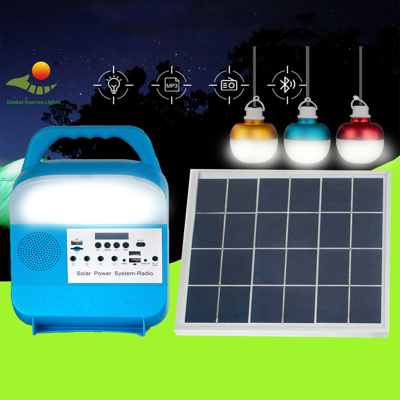 Sistema de iluminación al aire libre solar portátil de los bulbos de 3PCS LED para la lectura casera