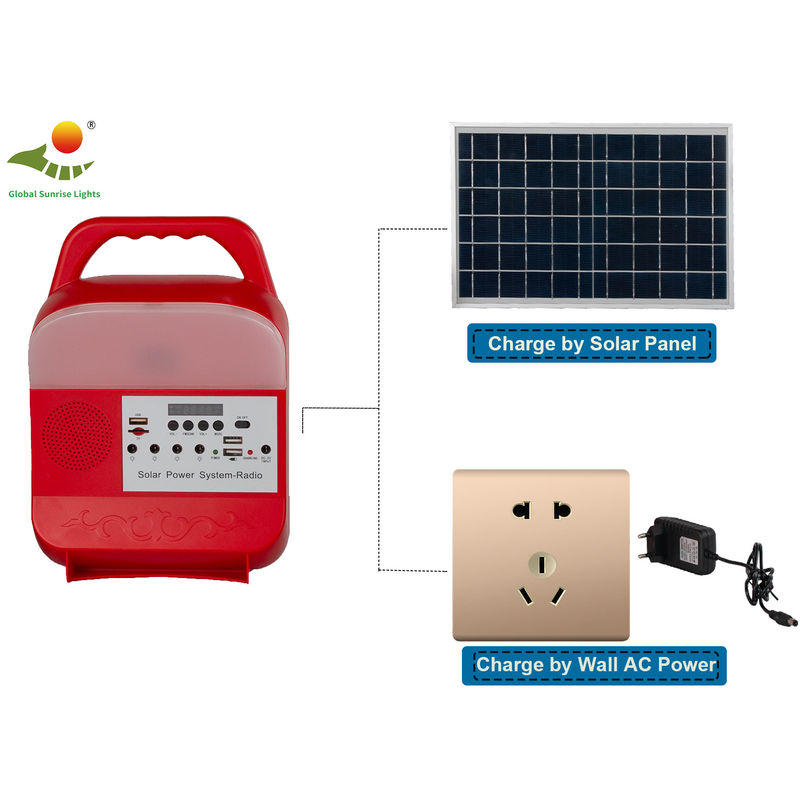 Sistema de iluminación casero accionado solar del OEM con la batería SRE-689 del color 8000mAh