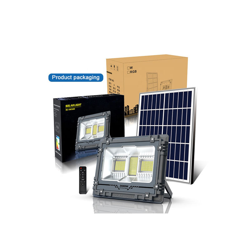 el jardín al aire libre solar de la prenda impermeable del sensor de la luz de inundación de la pared de 300W 600W llevó DC 6V