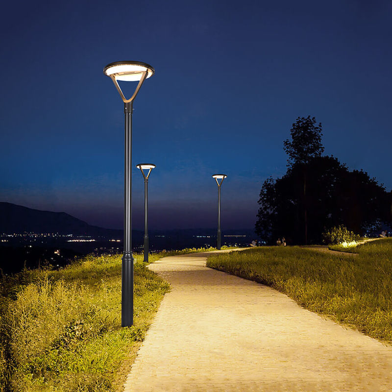 Artículo decorativo del poder de la luz del pilar de la puerta de la venta caliente que enciende la luz solar al aire libre del jardín del LED