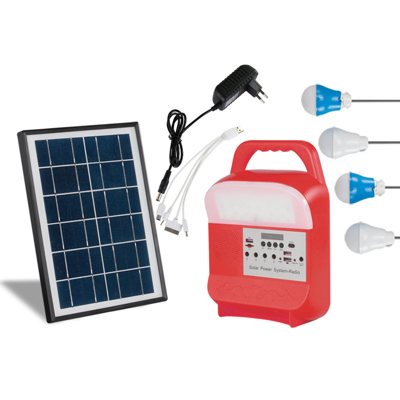 sistema de iluminación solar portátil del generador de 6000Mah 5kw Kit Handed Type