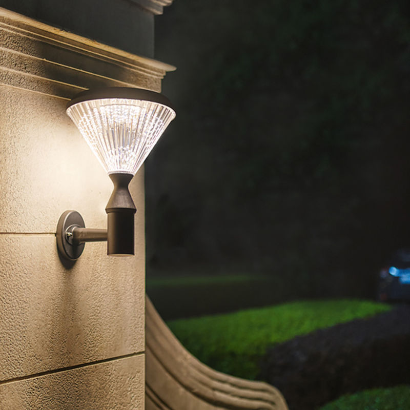 Lámpara de seguridad inalámbrica al aire libre de la luz solar de la pared del alto brillo 5w de DC 6V SMD2835