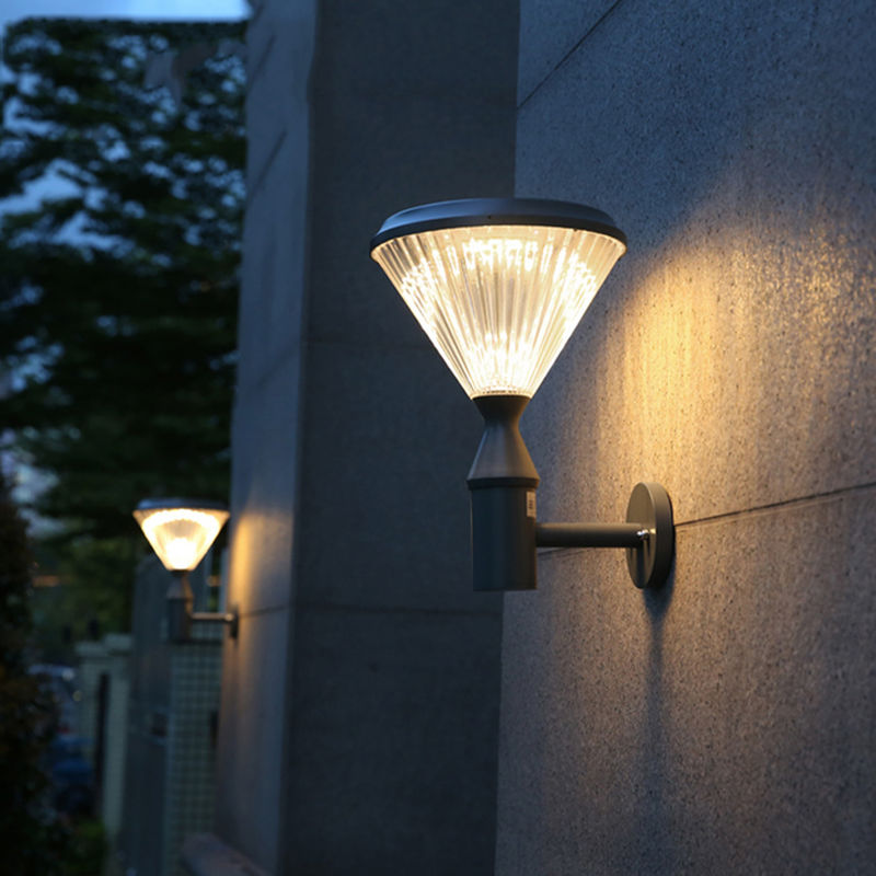 Lámpara de seguridad inalámbrica al aire libre de la luz solar de la pared del alto brillo 5w de DC 6V SMD2835