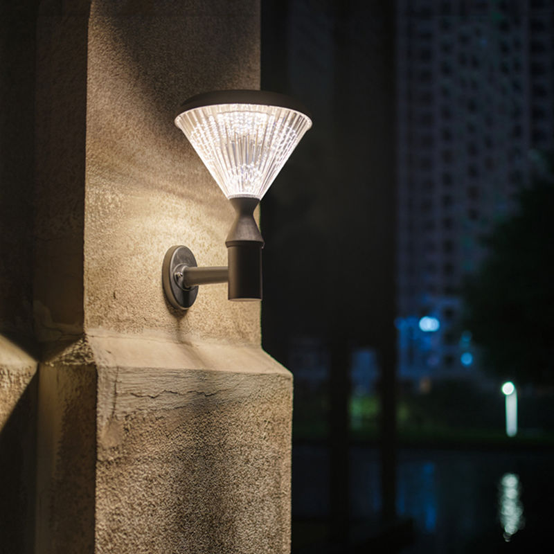 Lámpara de seguridad inalámbrica al aire libre de la luz solar de la pared del alto brillo 5w de DC 6V SMD2835