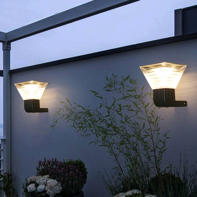 paisaje exterior moderno al aire libre del jardín de 90 de lm/w LED de la luz solar de la pared ABS de la lámpara 3.2V