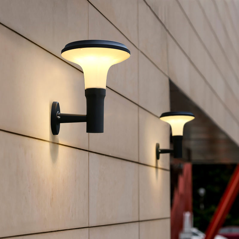 Lámpara de porche impermeable Lámpara de pared exterior de aluminio montada en la pared Lámpara pequeña para exteriores para puerta de garaje