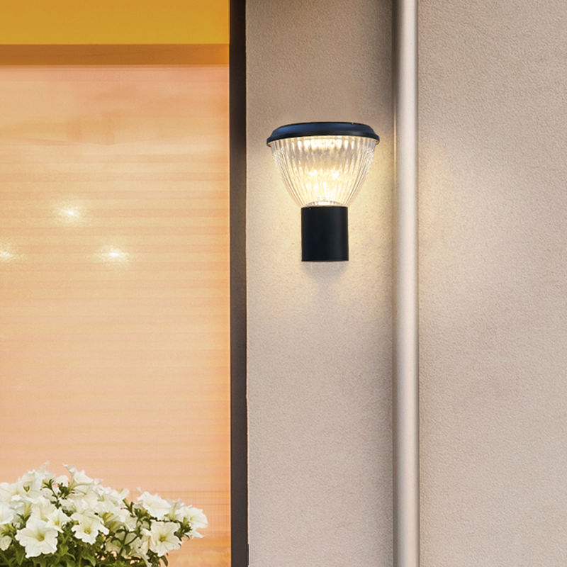 Lámpara de pared exterior moderna, lámpara de pared impermeable para puerta de balcón exterior Simple, lámpara de pared para pasillo y patio