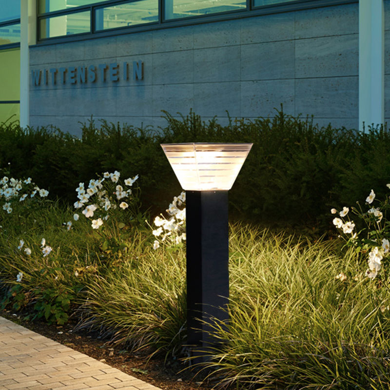 Iluminación solar minimalista del césped del bolardo LED de la decoración del paisaje de la luz del jardín de 7W LED