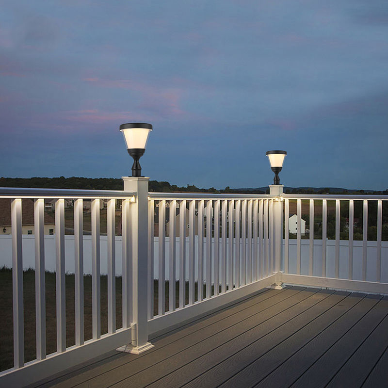 Las luces solares al aire libre del poste de Main Gate Pillar 3.2V LED de la cerca cultivan un huerto decoración
