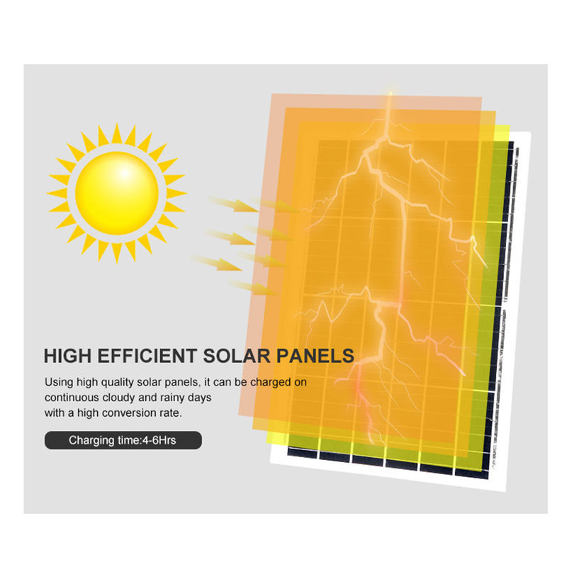 Toda la luz de calle del vatiaje LED IP66 integró el sistema de energía del panel solar
