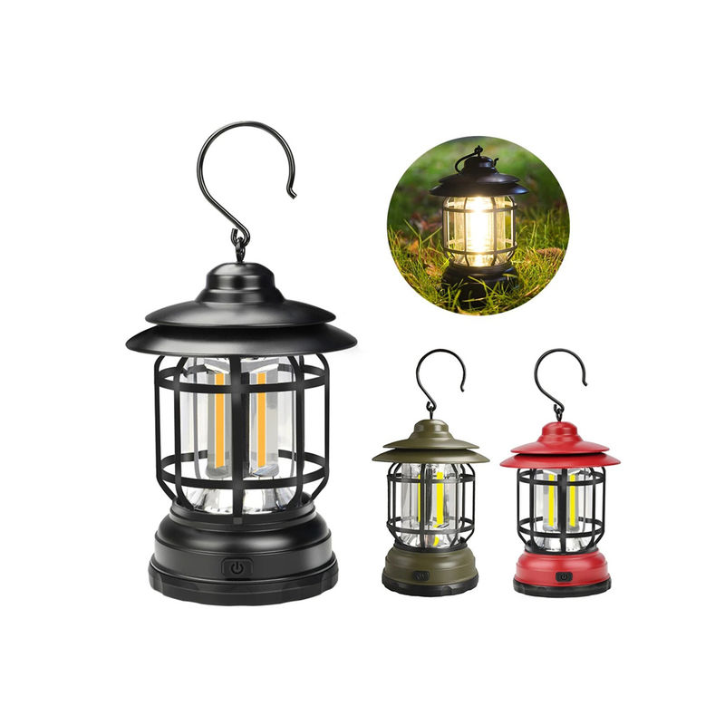 Tamaño compacto el 13*12*20cm llevado al aire libre de la lámpara de la tienda de Mini Retro Solar Garden Light