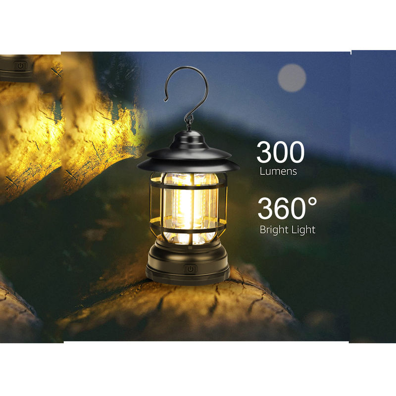 Tamaño compacto el 13*12*20cm llevado al aire libre de la lámpara de la tienda de Mini Retro Solar Garden Light