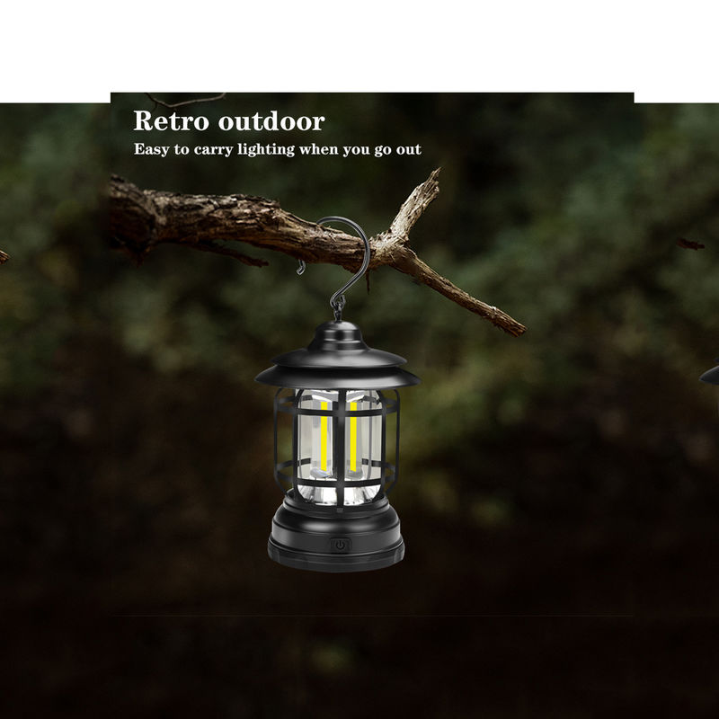 Tamaño compacto el 13*12*20cm llevado al aire libre de la lámpara de la tienda de Mini Retro Solar Garden Light