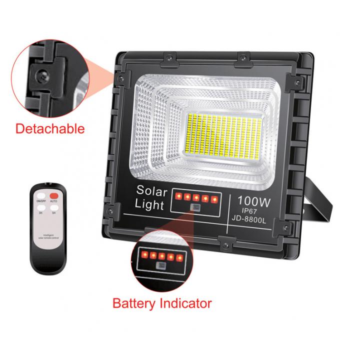 Luz de inundación solar solar al aire libre de la seguridad LED de la lámpara 100W para solar de la luz de calle del jardín accionado