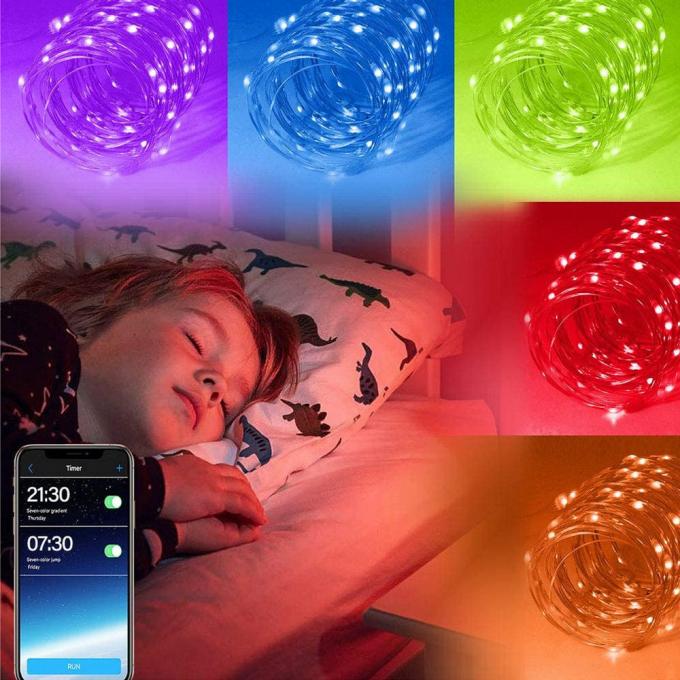 Nueva lámpara impermeable al aire libre de la lámpara USB del cobre del LED con la venta al por mayor decorativa de la secuencia de la lámpara del color de la baja tensión