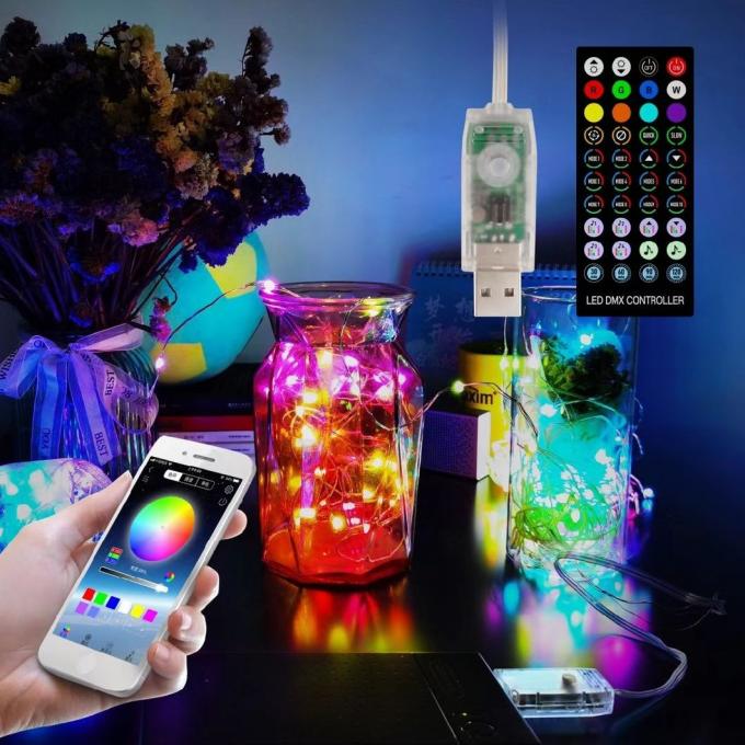 La secuencia del LED enciende la Navidad remota elegante del festival del banquete de boda de Halloween del control de Bluetooth APP