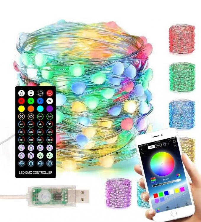La secuencia del LED enciende la Navidad remota elegante del festival del banquete de boda de Halloween del control de Bluetooth APP