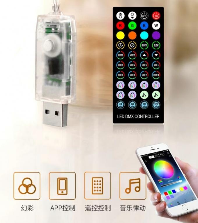 La secuencia del LED enciende la Navidad remota elegante del festival del banquete de boda de Halloween del control de Bluetooth APP