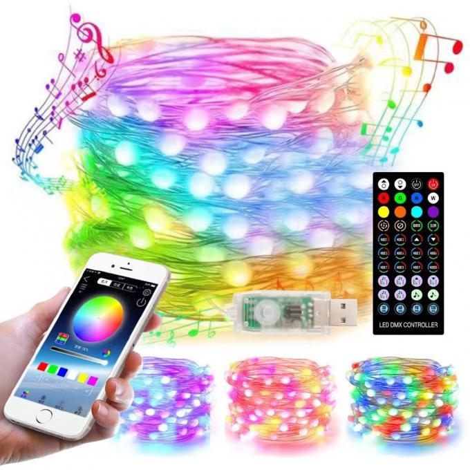 La secuencia del LED enciende la Navidad remota elegante del festival del banquete de boda de Halloween del control de Bluetooth APP