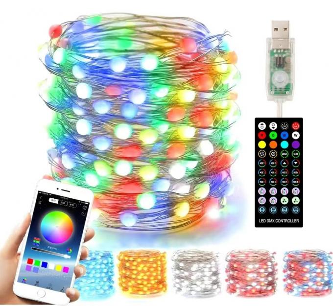 Control Halloween de Smart Bluetooth APP de las luces de la secuencia de la decoración LED del árbol de navidad
